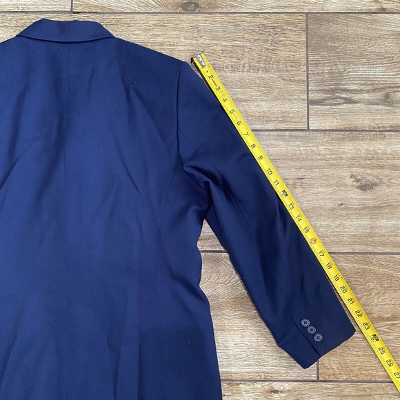 Vintage Virgin Wool Blazer Size 14 - Picture 9 of 9